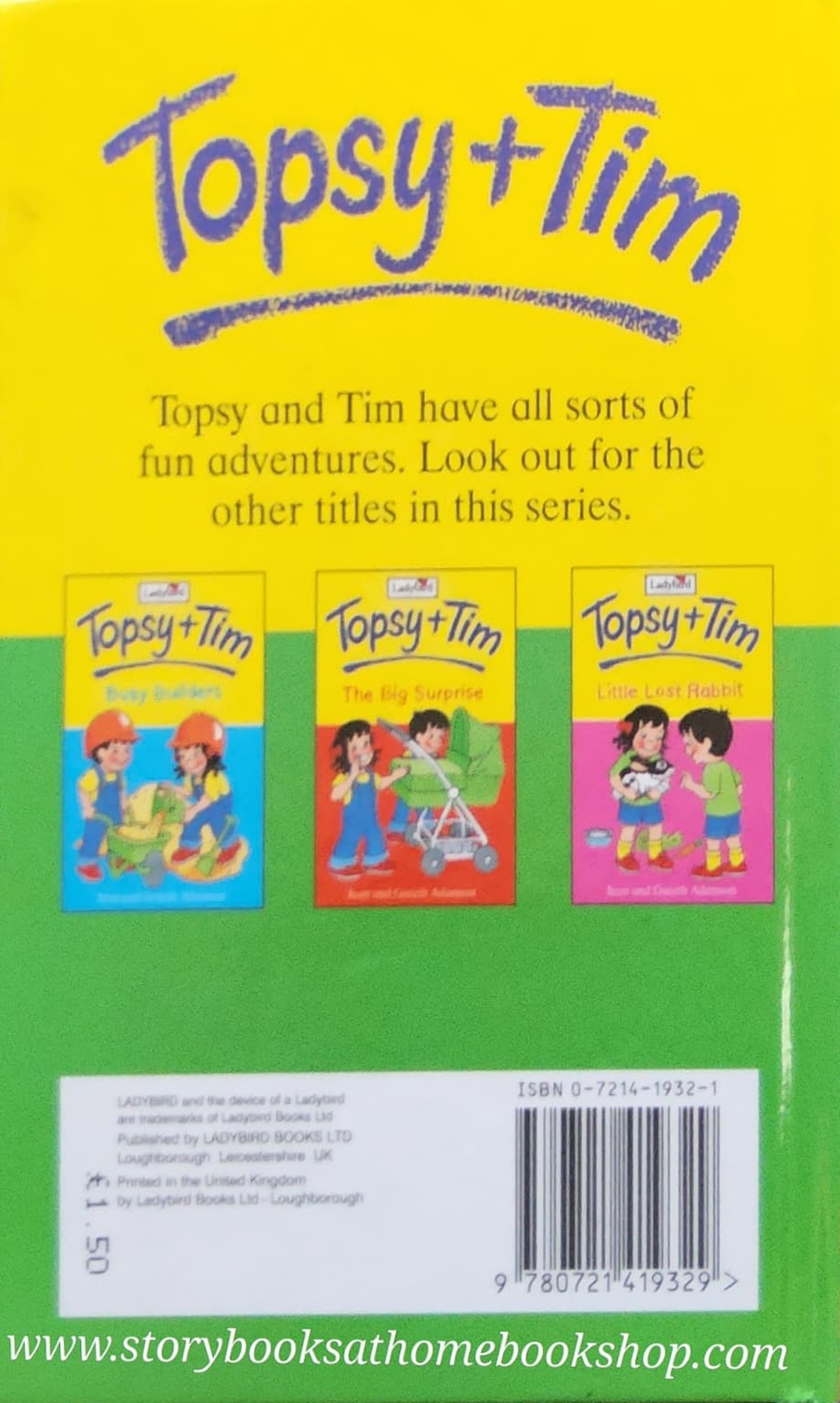 หนังสือนิทานปกแข็ง** 🍅🍓TOPSY+TIM RED BOOTS,YELLOW BOOTS