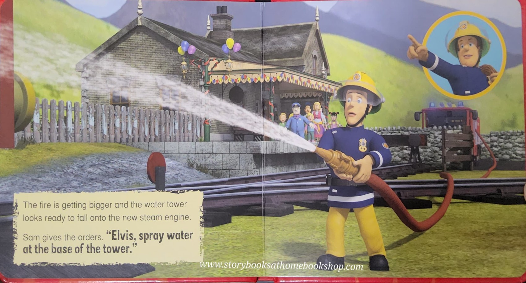 BOARD BOOK** ♥️FIREMAN SAM: JUPITER AND THE WATER TOWER INFERNO