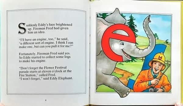 หนังสือนิทานปกแข็ง ** 🍅🍓Eddy Elephant and the Forest Fire