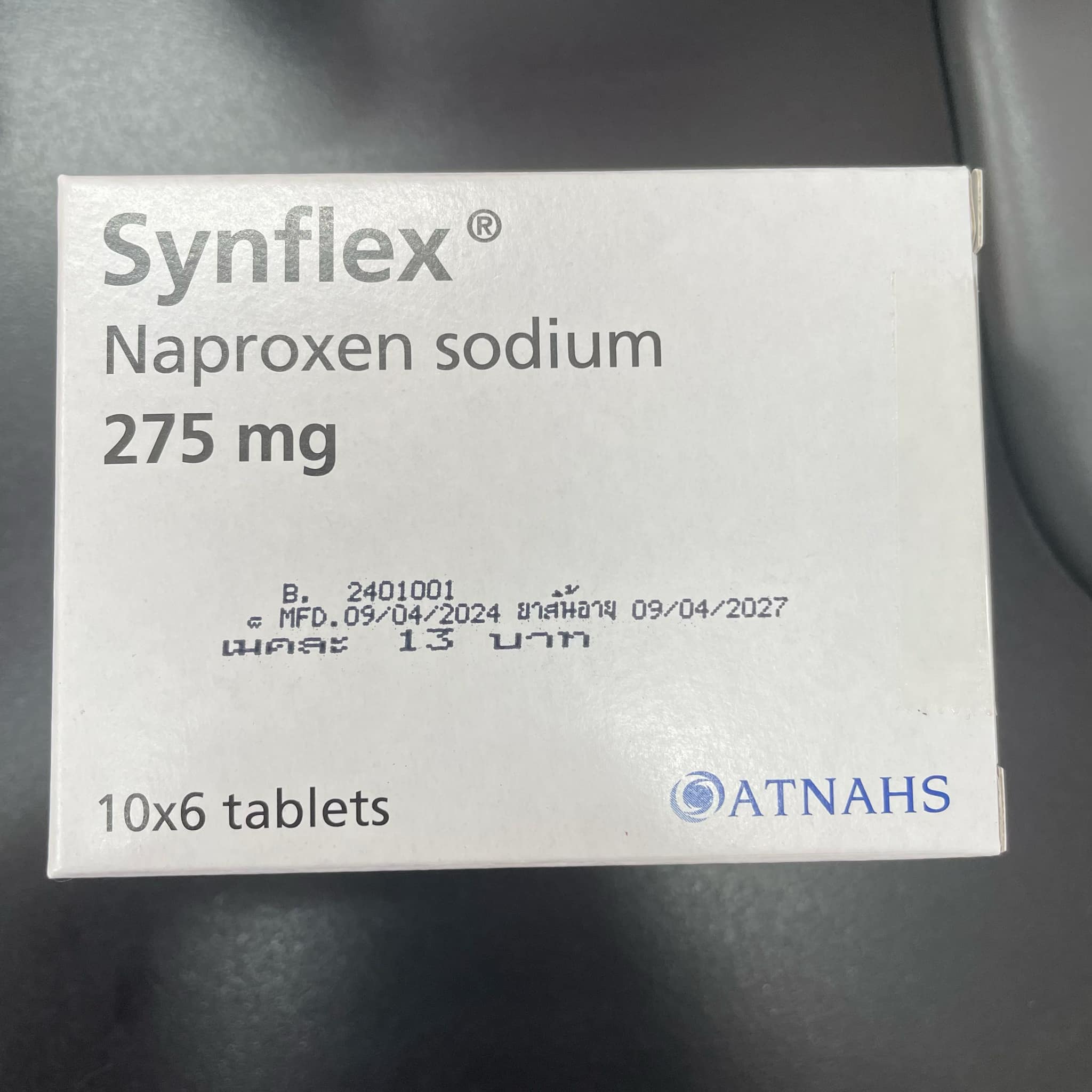 SYNFLEX 275 mg Naproxen Sodium 1 กล่อง 60 เม็ด