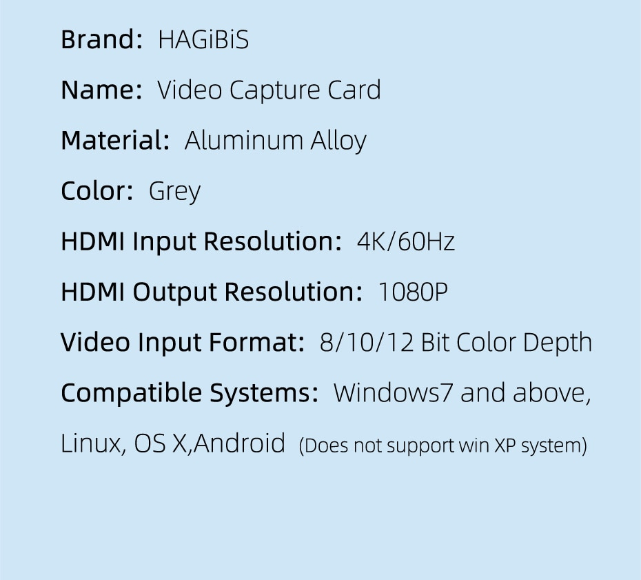 [ออกใบกำกับภาษีได้]Hagibis UCH06 Type-C การ์ด HDMI USB C 1080P HD บันทึกเกมสำหรับ PS4/5สวิทช์ที่ถ่ายทอดสดออกอากาศกล้อง