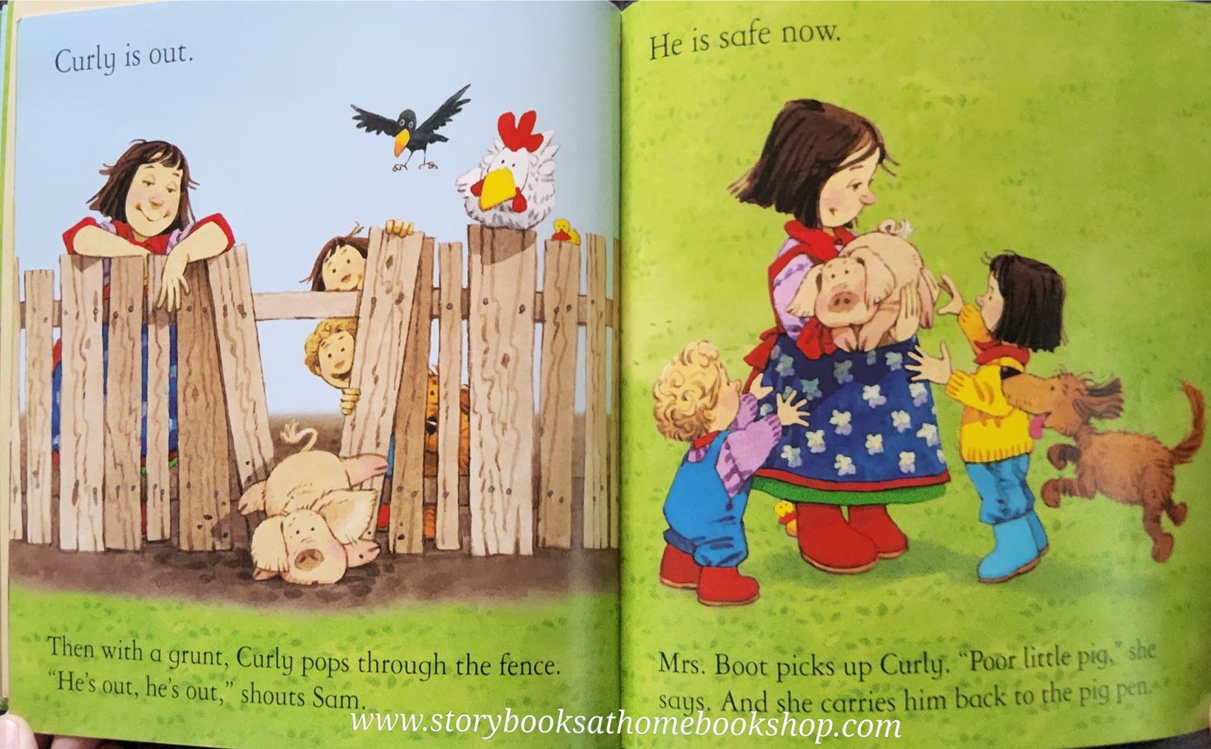 หนังสือนิทานปกอ่อน** 🍅🍓USBORNE FARMYARD TALES: PIG GETS STUCK♥️♥️