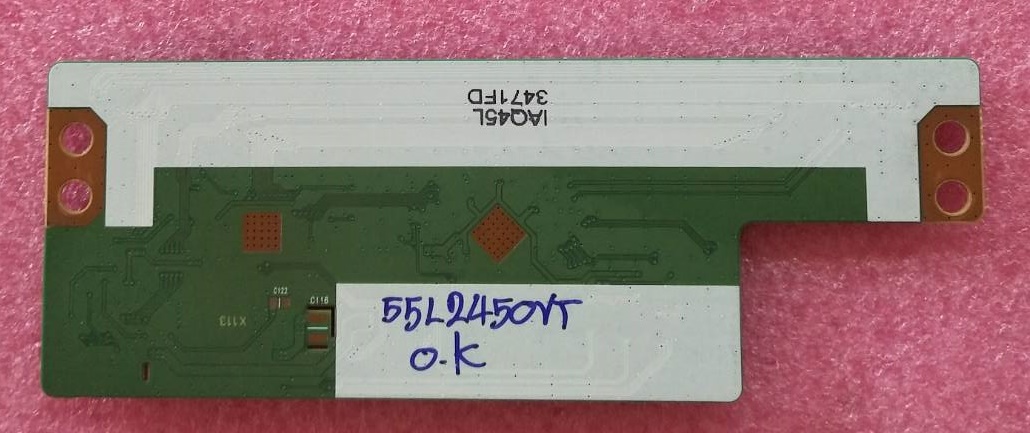 T-CONทีวี โตชิบ้า TOSHIBA ของแท้ถอดจากเครื่อง ใช้กับรุ่น 55L2450VT พาร์ทบอร์ด 6870C-0471D