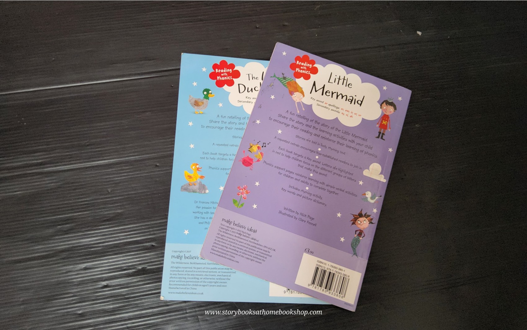 หนังสือนิทานปกอ่อน** 🍅🍓[SET 2 books]READING WITH PHONICS:KEY SOUND er,u