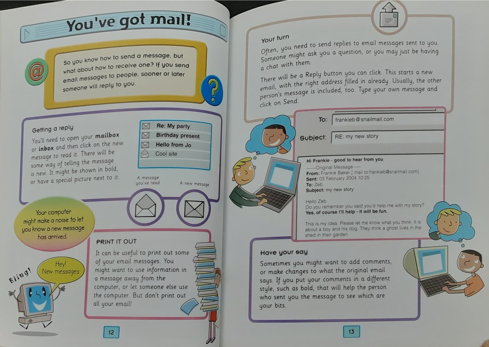 KNOWLEDGE BOOK หนังสือความรู้ ภาษาอังกฤษ 🍅🍓 LEARN ICT: EMAILS AND MULTIMEDIA MESSAGES