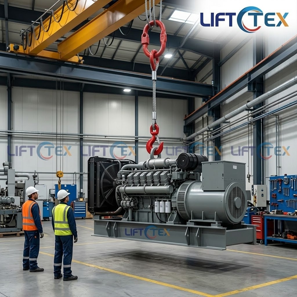 ลวดสลิง 1 ขา สำหรับยกเครื่องยนต์ Wire Rope Sling 1 Leg LIFTTEX