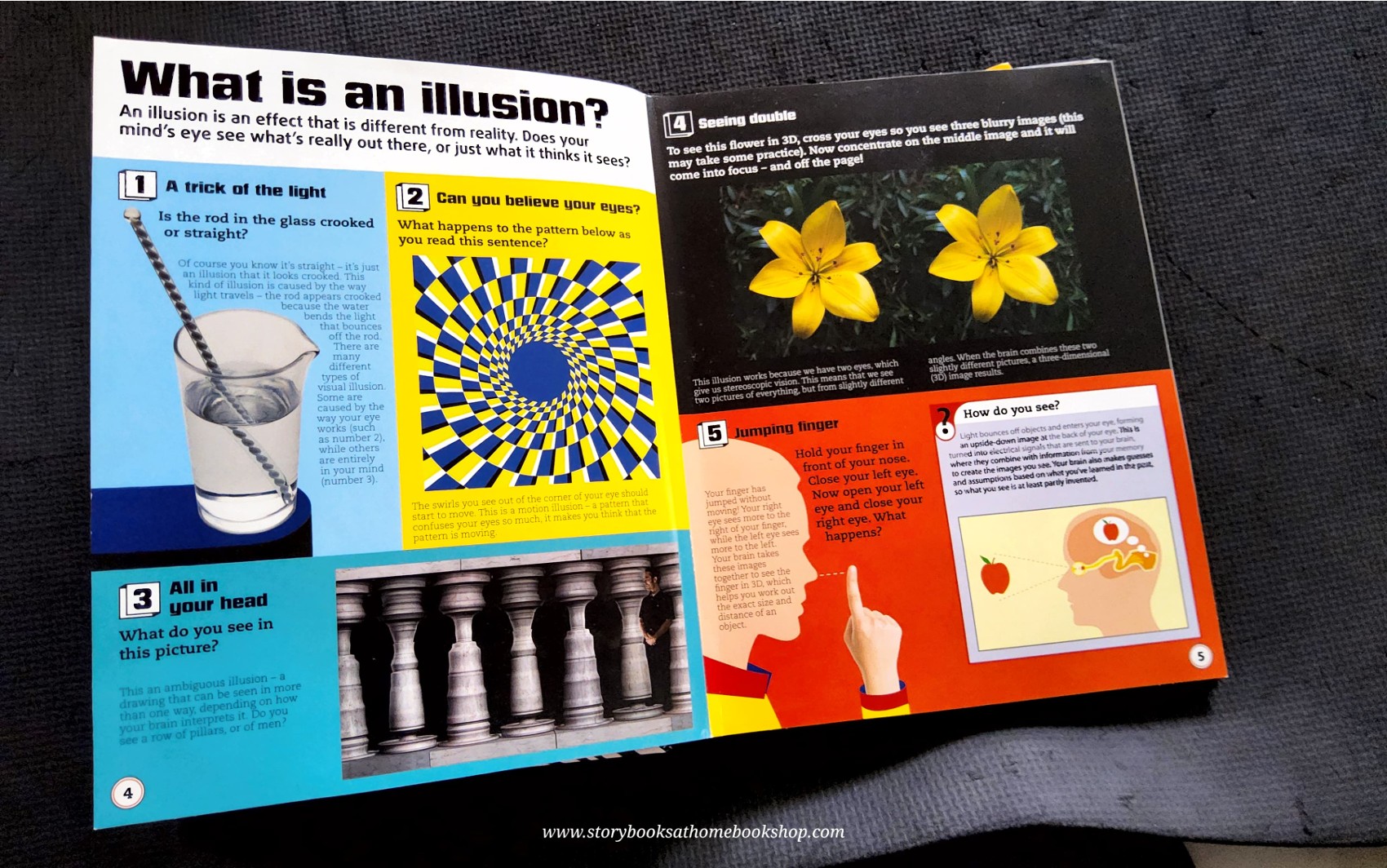 Knowledge Book** 🍅🍓OPTICAL ILLUSIONS **หนังสือมีตำหนิ ลดราคาค่ะ**