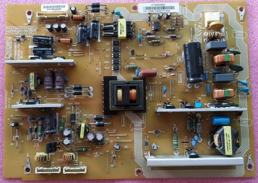 ซับพลายทีวี โตชิบา TOSHIBA ของแท้ถอดจากเครื่อง ใช้กับรุ่น 39L4300VT :39L3300VT พาร์ท V71A00029000