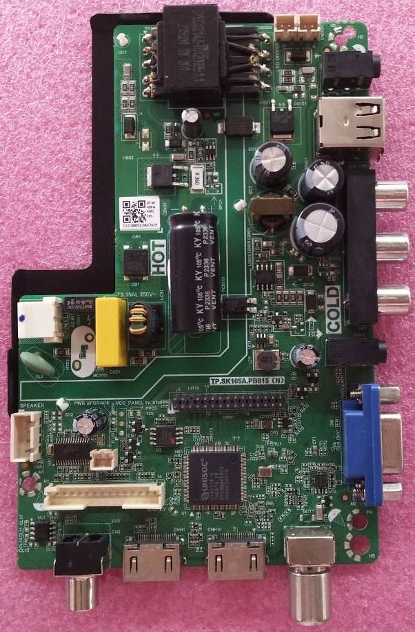 เมนบอร์ดทีวี Expose ของแท้ถอดจากเครื่อง รุ่นLED-32A พาร์ทบอร์ดTP.SK105A.PB805(N)