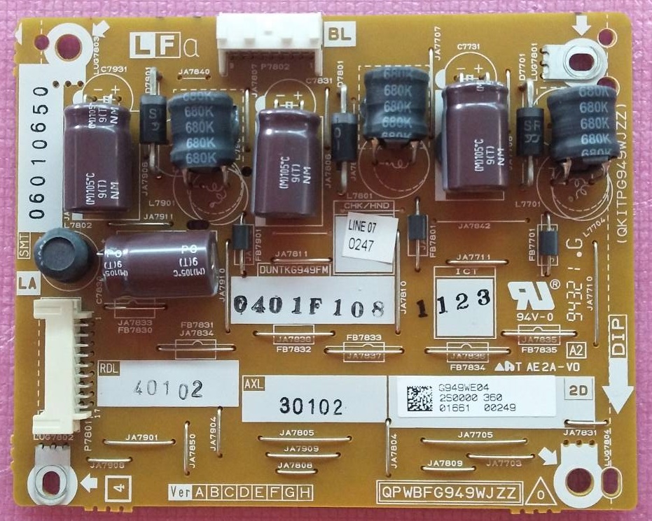 ไดร์ LEDทีวี SHARP (ชาร์ป)ของแท้ถอดจากเครื่อง ใช้กับรุ่น 4T-C50AH1X พาร์ทQPWBFG949WJZZ