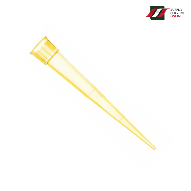 ทิปเหลือง สำหรับดูดสารตัวอย่าง ขนาด 200 ไมโครลิตร Pipette Tip 200 microliter