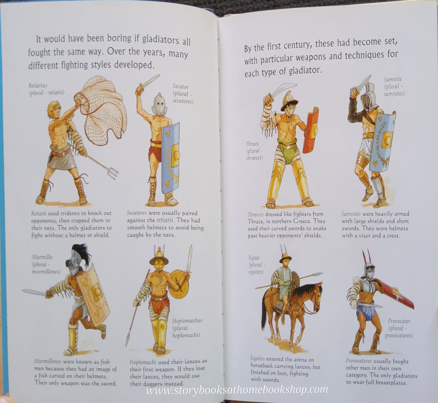 หนังสือนิทานปกแข็ง ** ♥️♥️USBORNE YOUNG READING: GLADIATOS