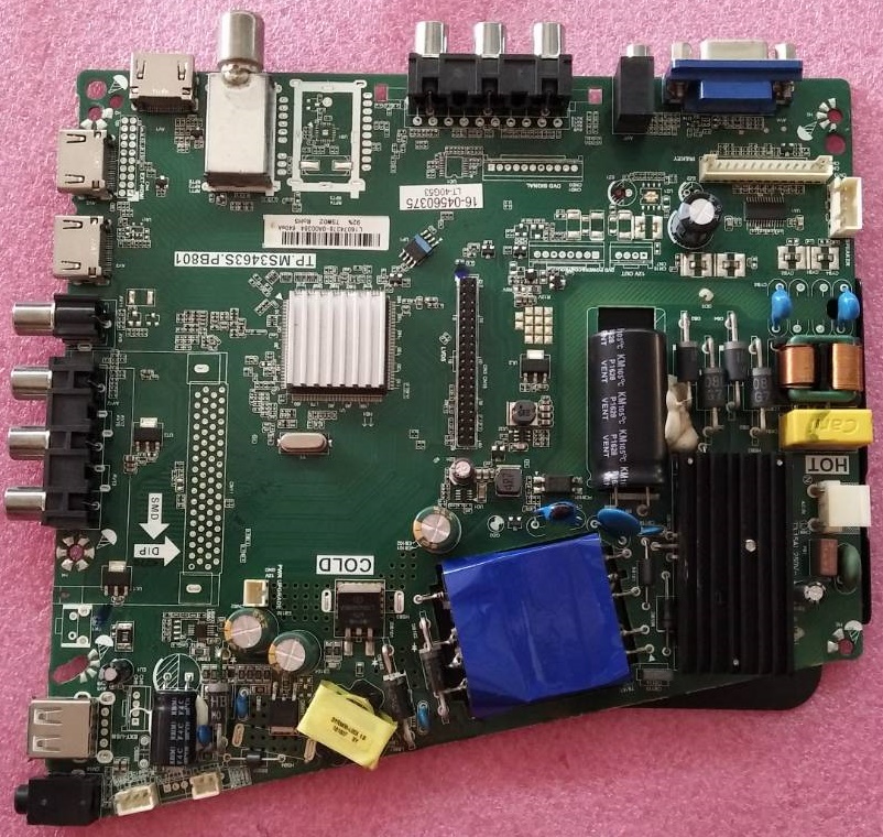 เมนบอร์ดทีวีโปรวิชั่น PROVISION มือสองพร้อมใช้งาน ใช้กับรุ่นLT-39G53 พาร์ทTP.MS3463S.PB801 ทีบาร์ LSC400HN02