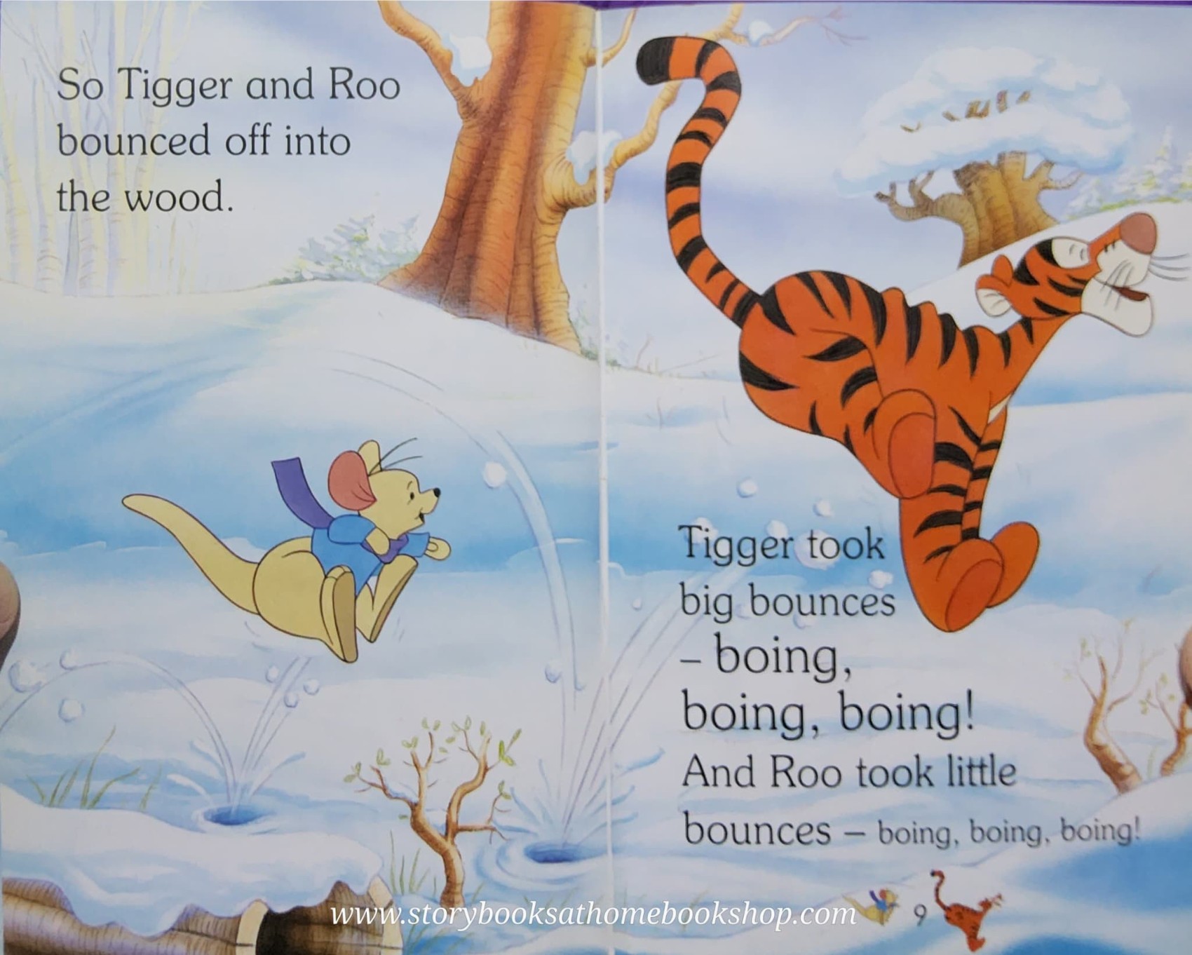 หนังสือนิทานปกแข็ง ** ♥️DISNEY'S WINNIE THE POOH BOUNCY TIGGER♥️