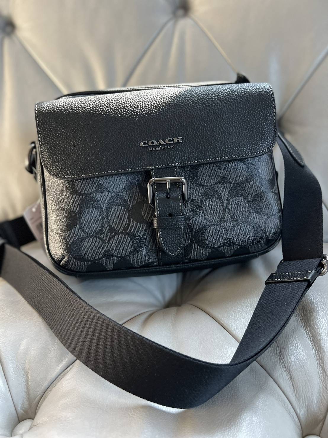 New Coach Hudson Crossbody In Signature Canvas
