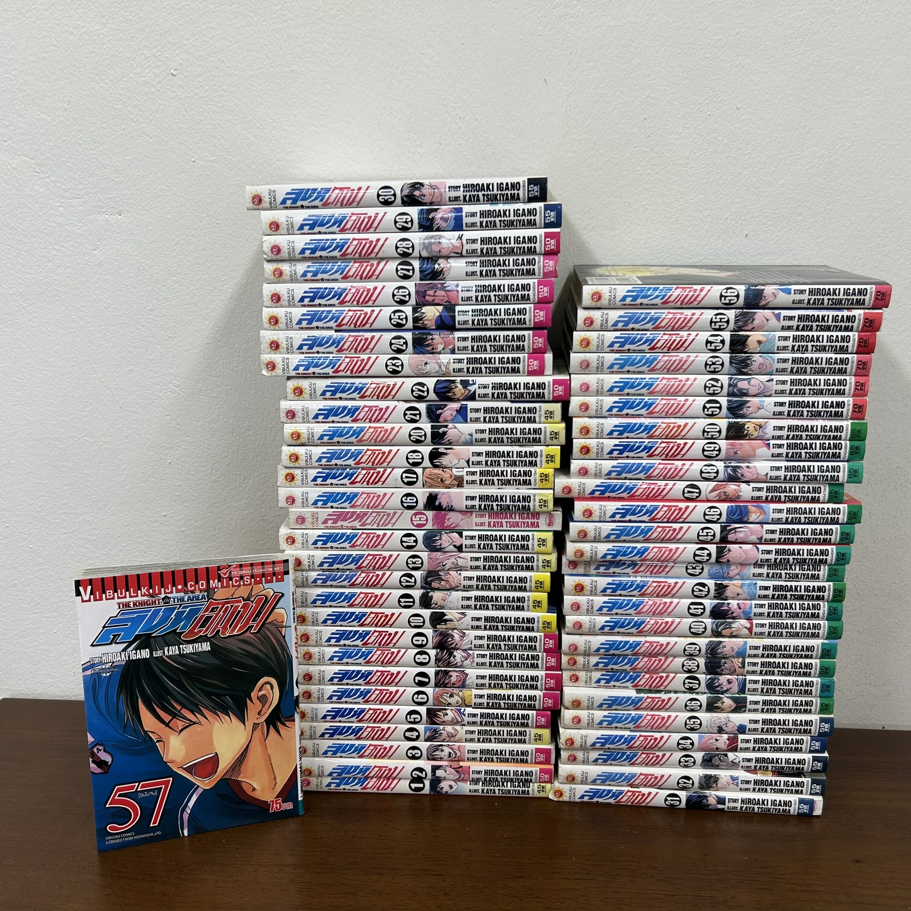[MANGA] สิงห์สนาม The Knight in The Area เล่ม 1-57 จบ ขาดเล่ม 19 ... HIROAKI IGANO (มือสอง) มังงะ การ์ตูน