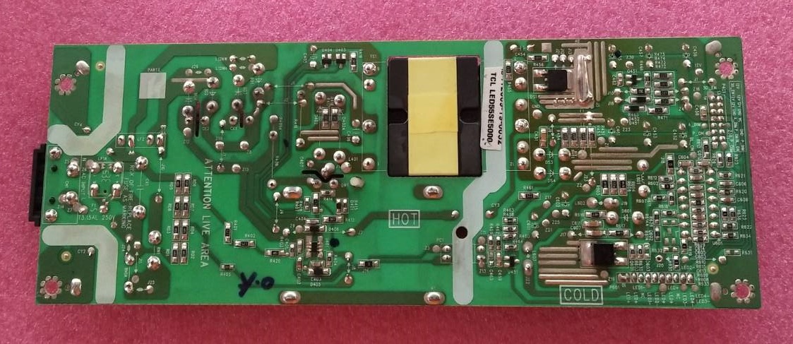 เพาเวอร์ซัพพลายทีวีทีซีแอล TCL อะไหล่แท้#ของถอดจากเครื่อง รุ่นLED55P65US LED55SE5000 55T6 08-L12NWA2-PW200AA