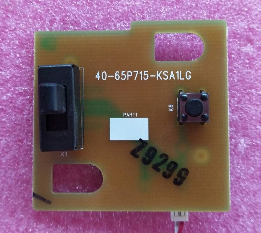 คีย์กด/คีย์ทัช ทีวี ทีซีแอล TCL ของแท้ถอดจากเครื่อง รุ่น LED55 LINE TV พาร์ท 40-65P715-KSA1LG