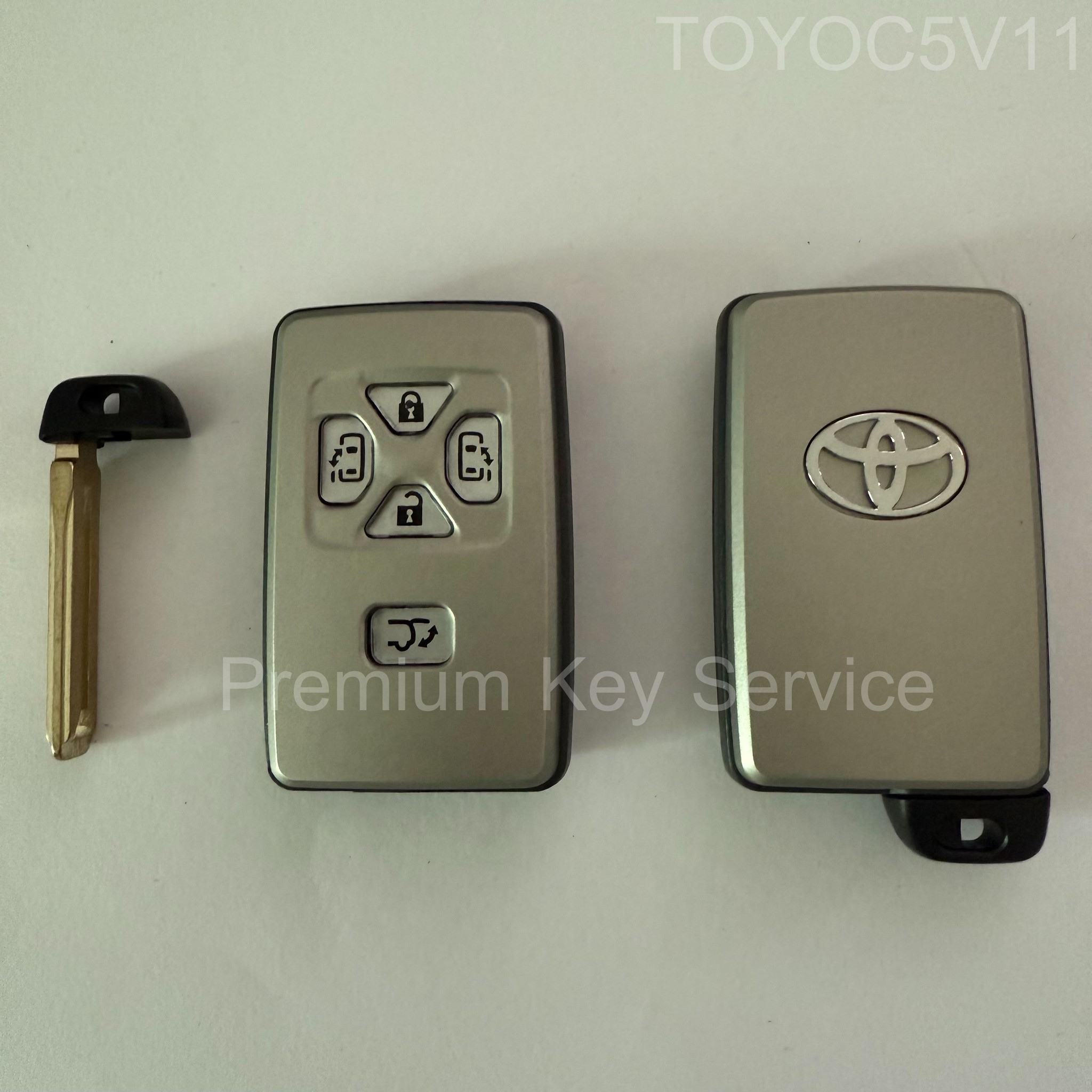 กรอบรีโมต Toyota Smart Key Alphard 5 ปุ่ม