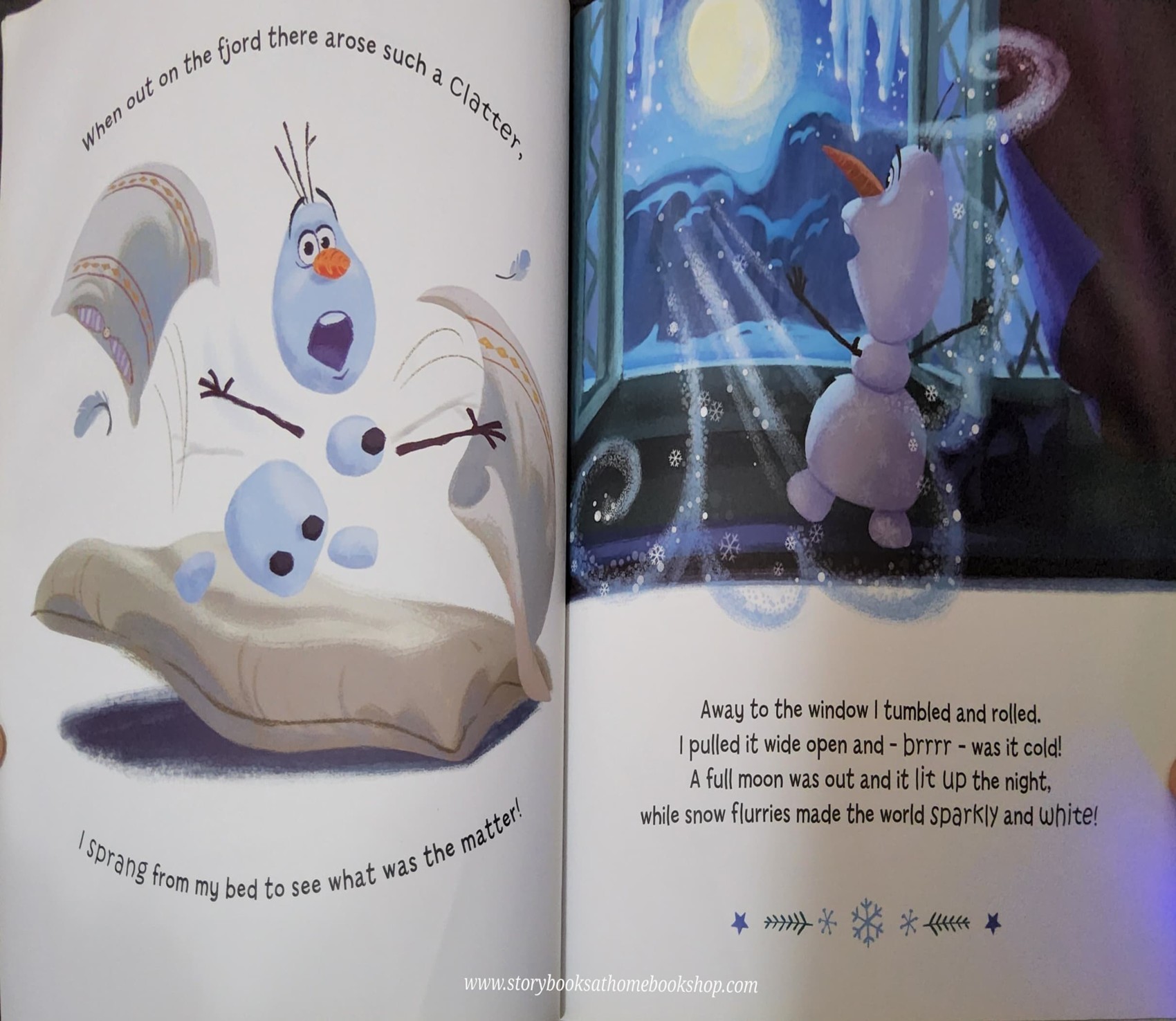 หนังสือนิทานปกอ่อน** 🍅🍓DISNEY FROZEN OLAF'S NIGHT BEFORE CHRISTMAS