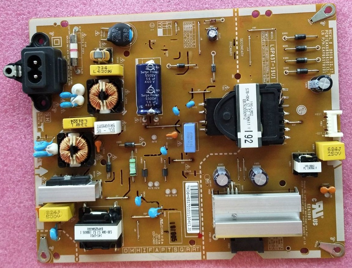 เพาเวอร์ซัพพลายทีวีแอลจี(Power Supply TV LG) มือสองพร้อมใช้งาน พาร์ท EAY65170101 EAY65170108 EBR88771501 (ใช้กันได้หลายรุ่นตามที่ระบุไว้ด้านล่าง)