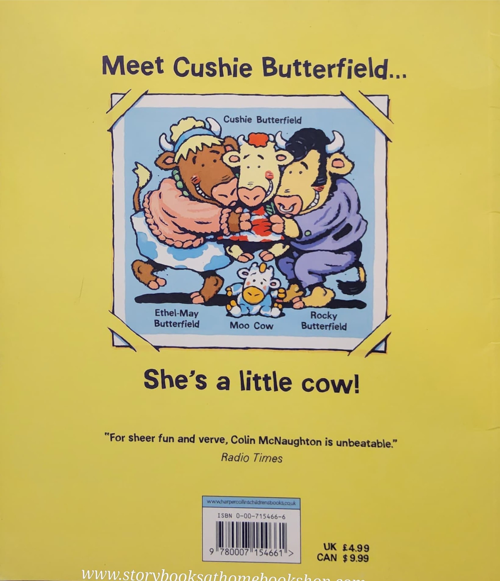หนังสือนิทานปกอ่อน** 🍅🍅CUSHIE BUTTERFIELD (SHE'S A LITTLE COW) BY COLIN M'NAUGHTON♥️♥️