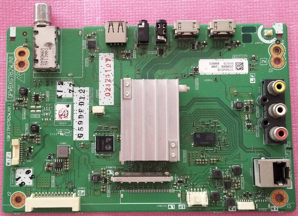 เมนบอร์ดทีวีชาร์ป SHARP อะไหล่แท้/ของถอดจากเครื่อง รุ่น 2T-C50AE1X พาร์ท QPWBXG782WJN1