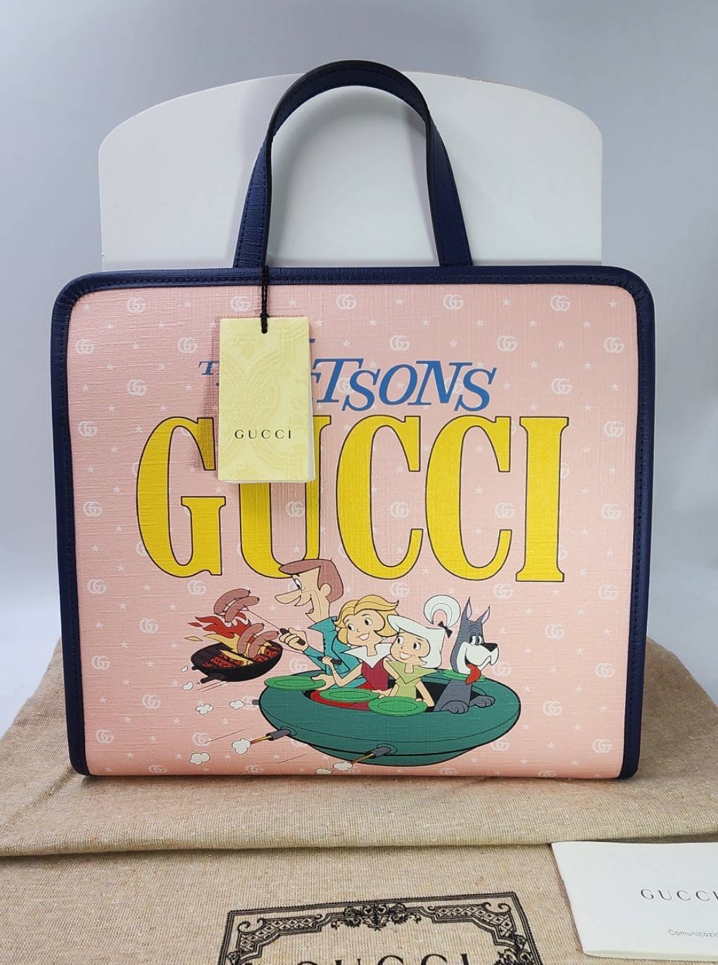 New Gucci Kids x The Jetsons tote bag อุปกรณ์ แท๊ก บุ้ค ถุงผ้า