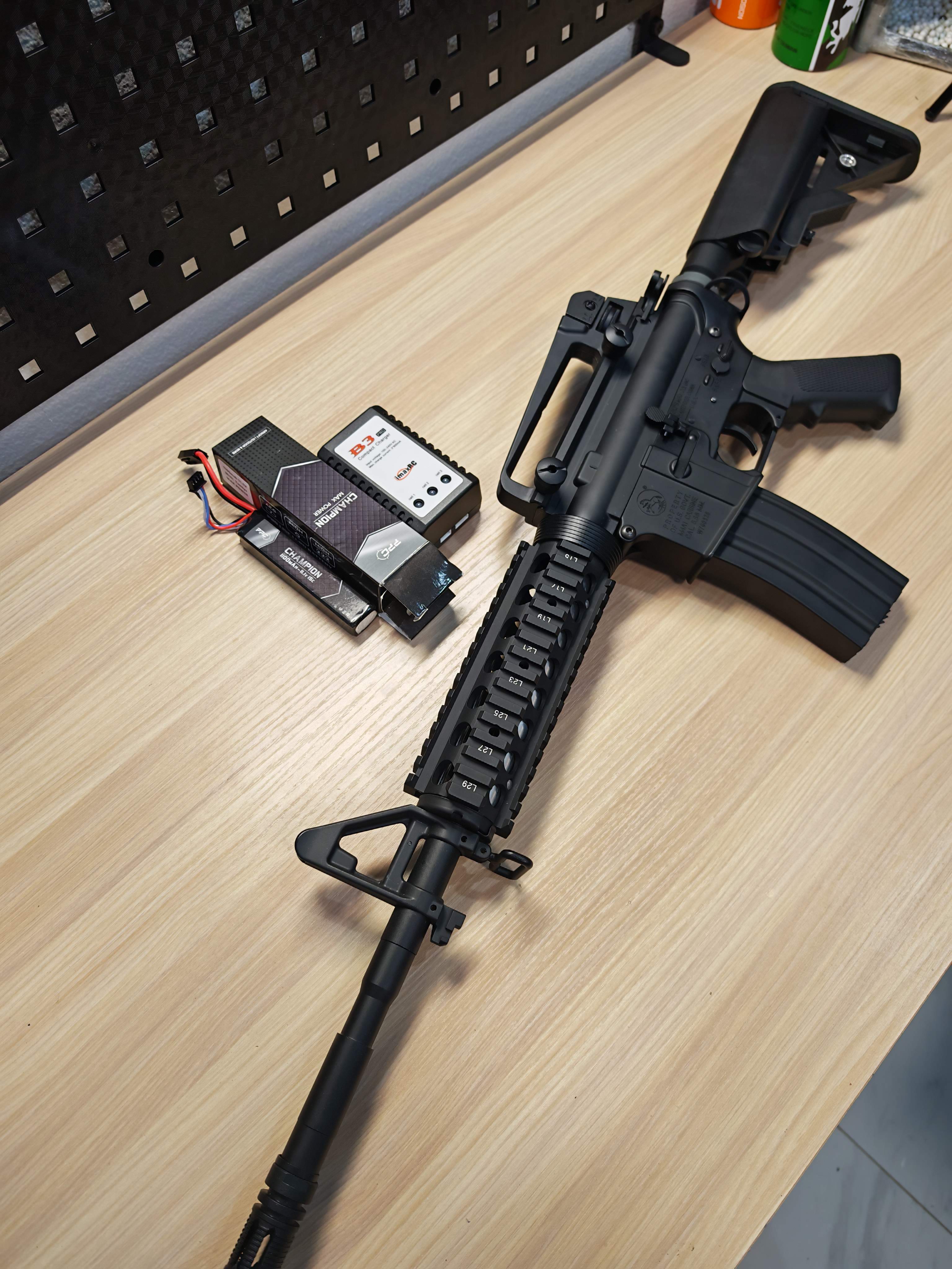 E&C 308 S2 M4 RIS AEG พร้อมเล่น ตัวใหม่ AEG BB Gun บีบีกัน Airsoft Gun ปืนอัดลม ปืนยาวไฟฟ้า มือสอง