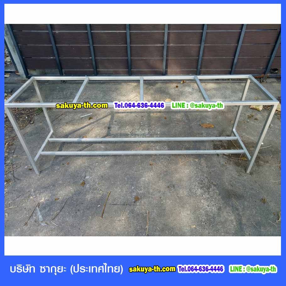 แท่นวางถังขยะ 60 ลิตร ขนาด 4 ช่อง ไม่มีป้ายแผงหลัง