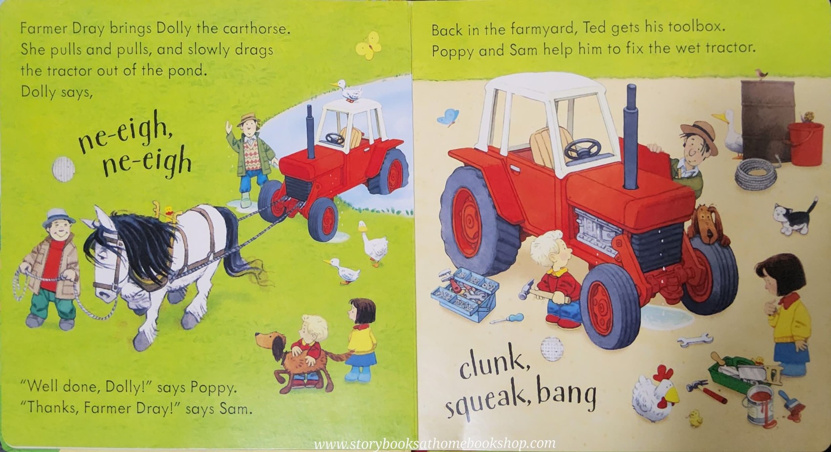 SOUND BOARD BOOK** ð
ð
USBORNE FARMYARD TALE:POPPY AND SAM'S NOISY TRACTOR