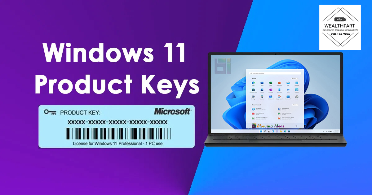 Genuine Windows 11 Pro 64 Bit Key อัพเดตได้ตลอด