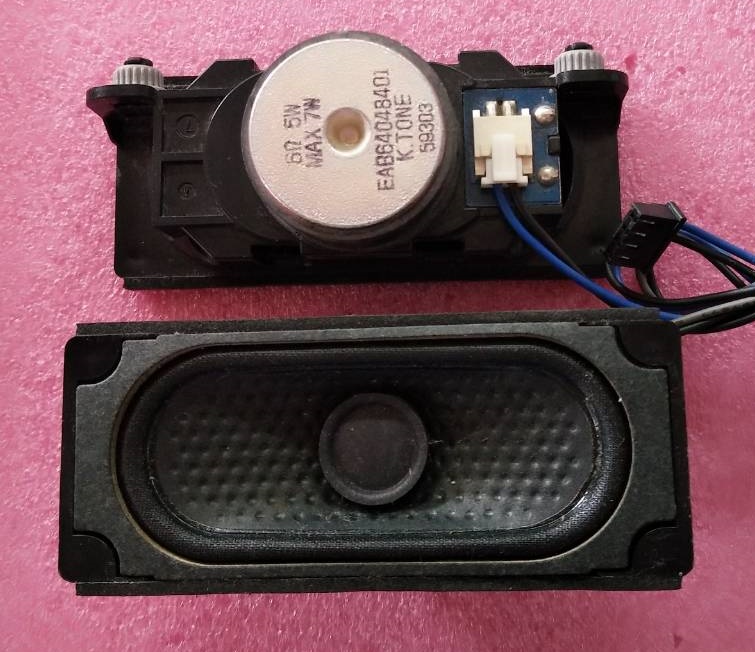 ลำโพงทีวี LG (แอลจี) ของแท้ถอดจากเครื่อง ใช้กับรุ่น43LF510T 49LF510T พาร์ทEAB64048401 6โอมห์ 5วัตต์