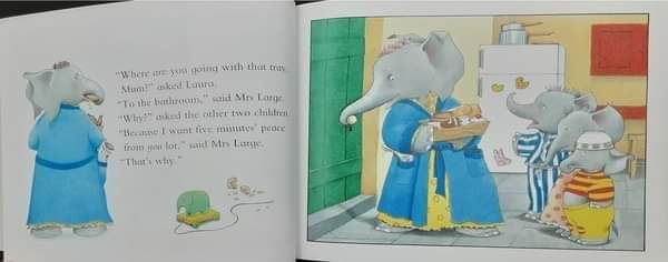 หนังสือนิทานปกอ่อน** 🍅🍓THE LARGE FAMILY:FIVE MINUTES' PEACE BY JILL MURPHY