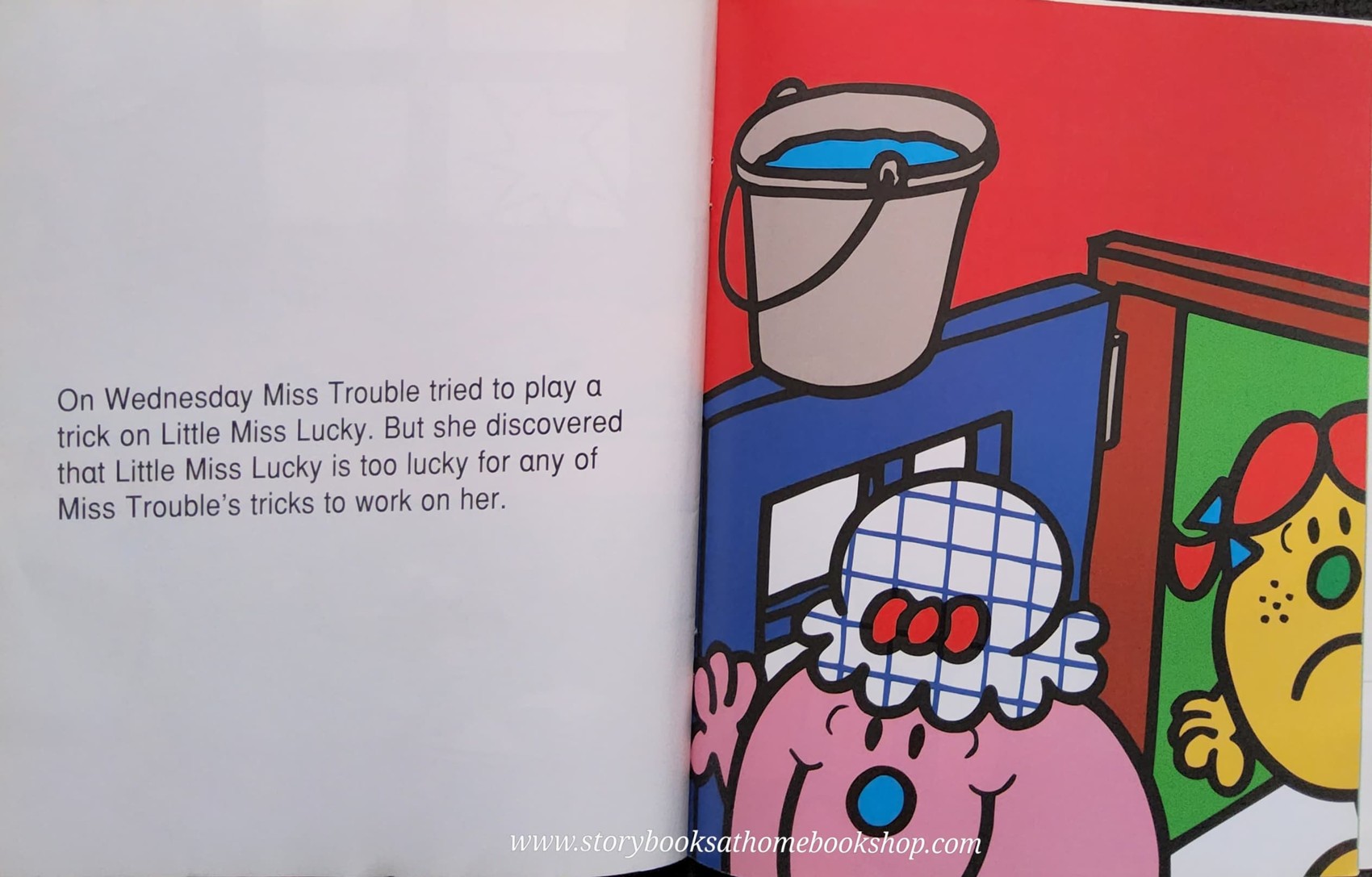 หนังสือนิทานปกอ่อน** 👉LITTLE MISS&MR.MEN👍 🍅🍓LITTLE MISS TROUBLE MOVING HOUSE BY Roger Hargreaues