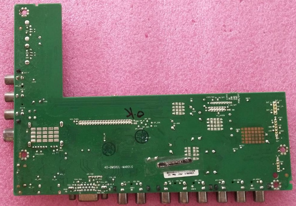 เมนบอร์ดทีวี ทีซีแอล TCL ของแท้ถอดจากเครื่อง ใช้กับรุ่น LED40B2600 พาร์ท 40-0MS82L-MAB2LG เบอร์จอ V390BJ1-P01