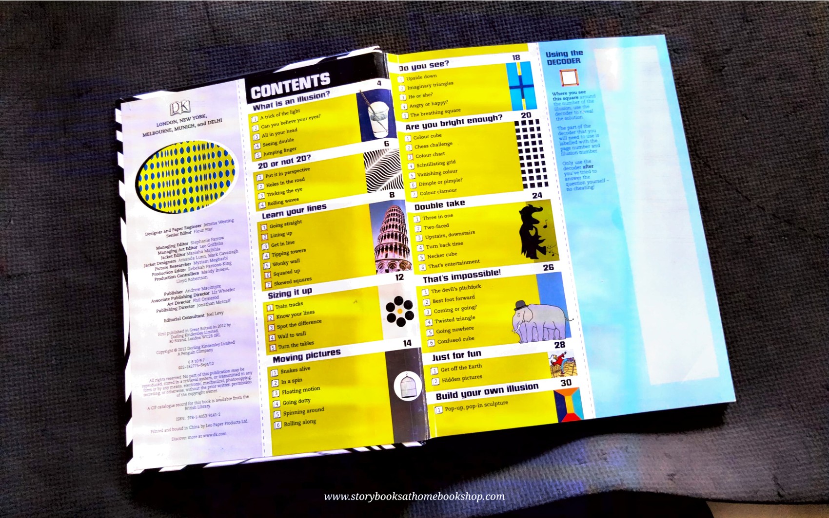 Knowledge Book** 🍅🍓OPTICAL ILLUSIONS **หนังสือมีตำหนิ ลดราคาค่ะ**