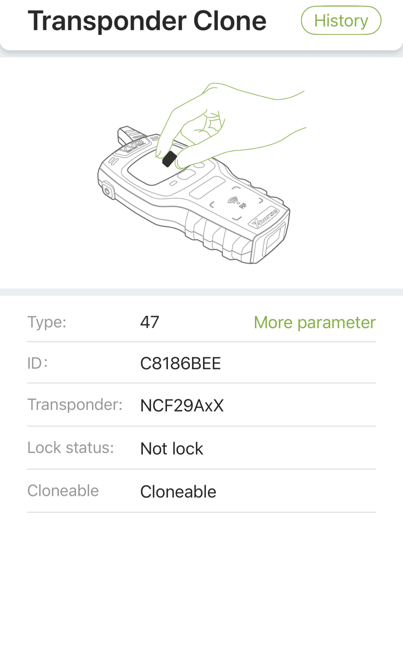 รีโมต MG ZS Smart Key 3 ปุ่ม 433MHz ID47 NCF29AxX ใช้ได้กับรุ่น MG5, ZX