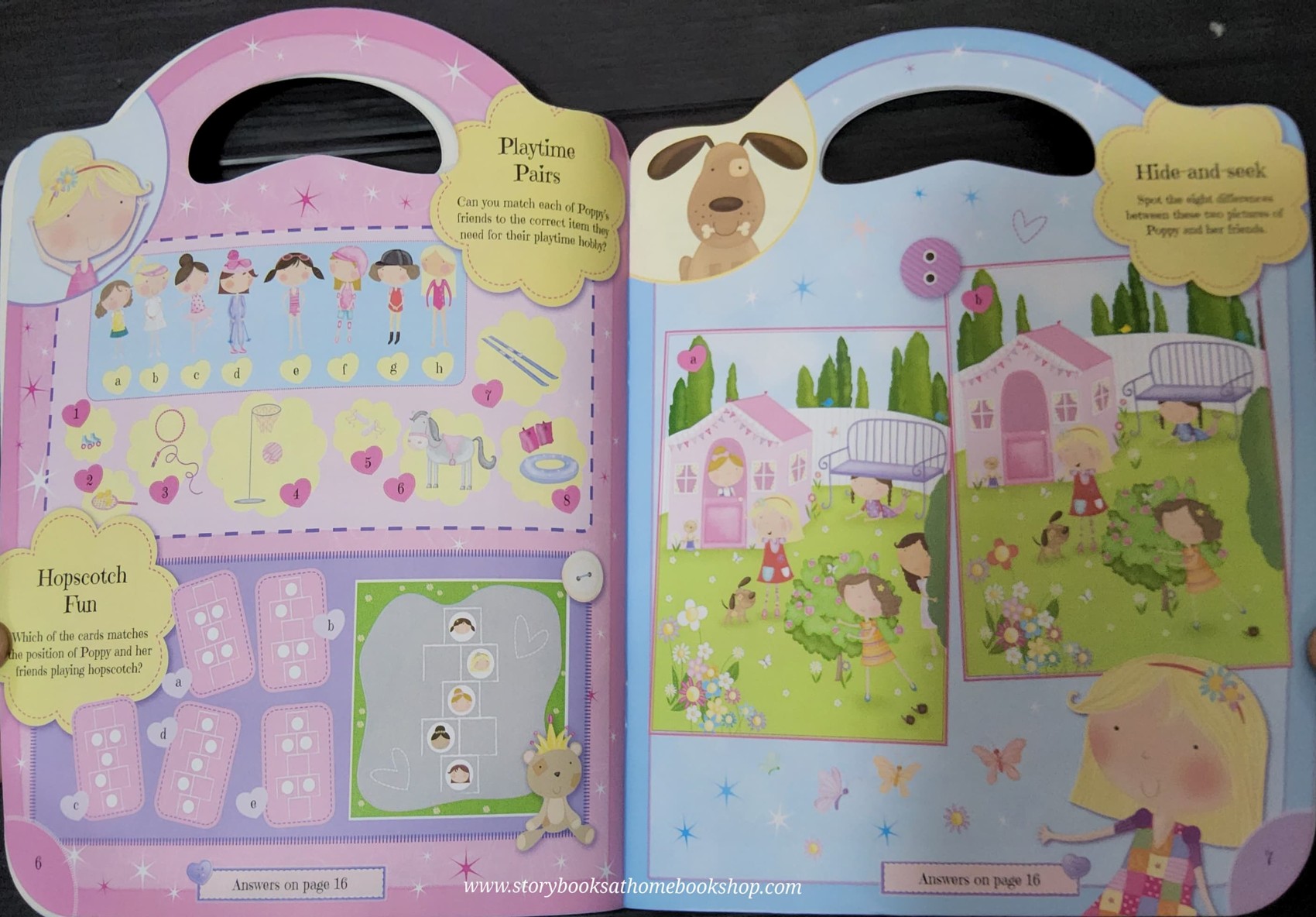 Activities book** ð
ð
PLAYTIME STICKER HANDBAG (OVER 400 STICKERS AND PRESS-OUTS)