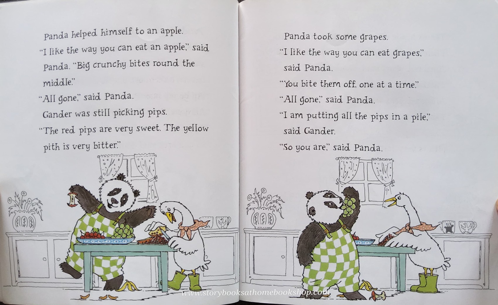 หนังสือนิทานปกอ่อน** 🍅🍅PANDA AND GANDER TUTTI FRUTTI BY JOYCE DUNBAR