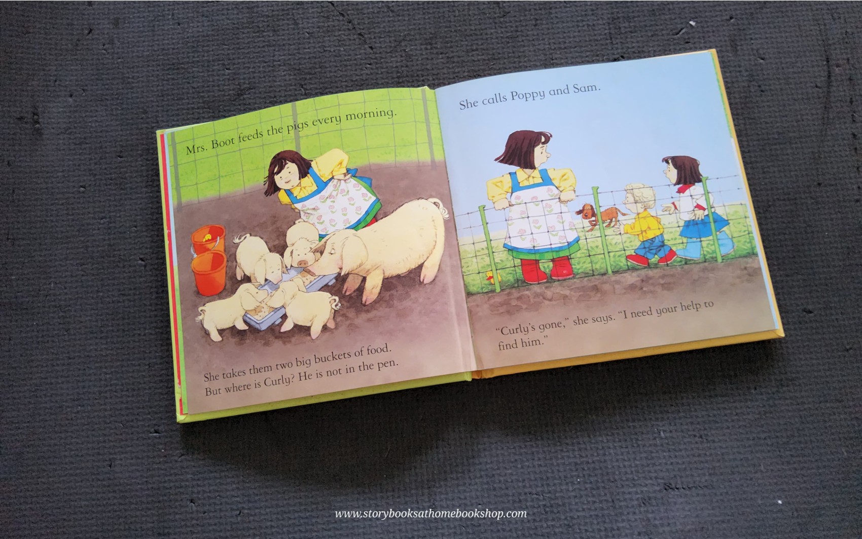 หนังสือนิทานปกแข็ง** ♥️TWO STORIES IN ONE BOOK:FARMYARD TALES FLIP BOOKS THE NAUGHTY SHEEP +PIG GETS LOST