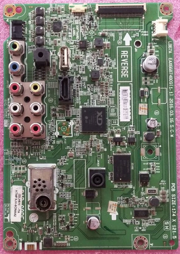 เมนบอร์ดทีวี LG แอลจี ของแท้ถอดจากเครื่อง รุ่น 32LH510D