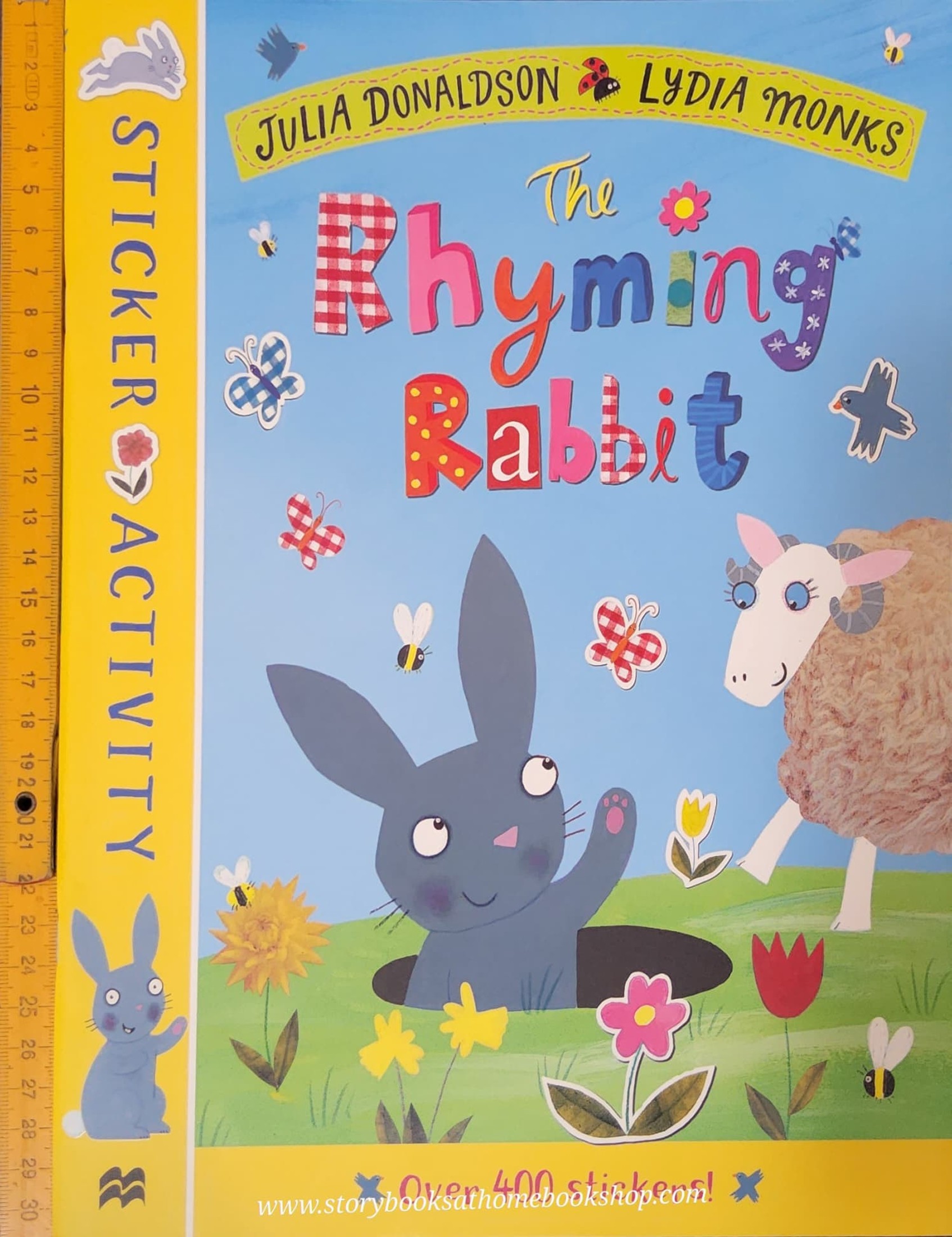 ACTIVITIES BOOK** ♥️THE RHYMING RABBIT BY JULIA DONALDSON.LYDIA MONKS STICKER ACTIVITY (OVER 400 STICKERS)