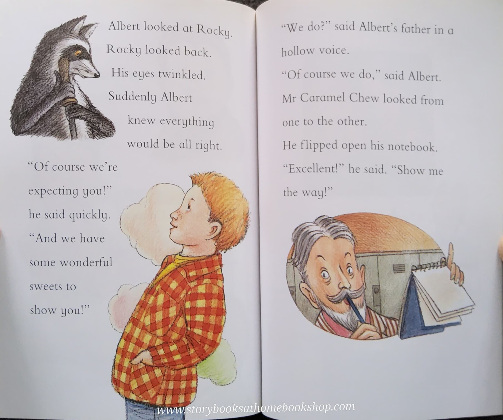 หนังสือนิทานปกอ่อน** 🍅I AM READING:ALBERT'S RACCOON BY KAREN WALLACE AND GRAHAM PERCY