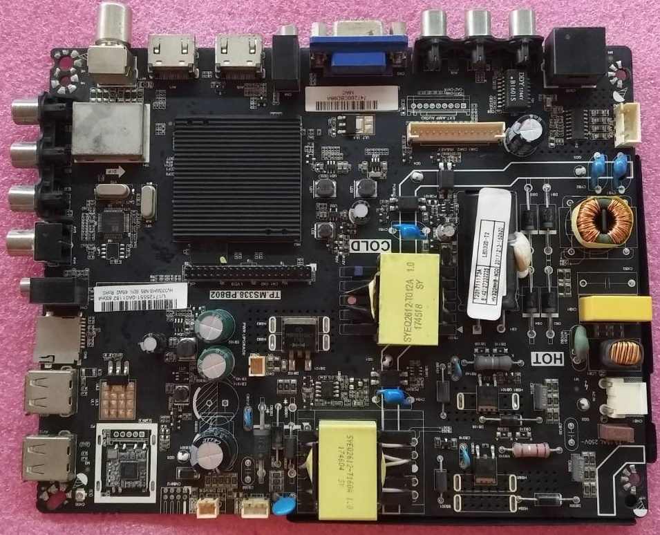 วันบอร์ดทีวีแฟมิลี่ FAMILY ของแท้แท้มืองถอดจากเครื่อง ใช้กับรุ่นLED32D-T2 พาร์ท TP.MS338.PB802 เวอร์ชั่นทีบาร์ ST315A05-8