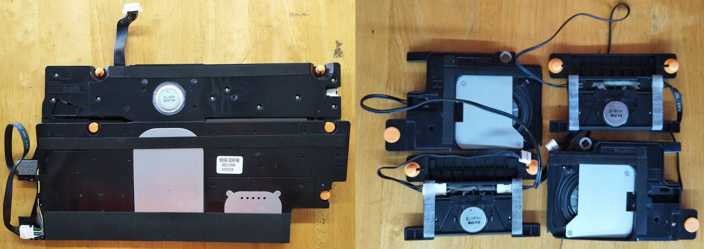 ลำโพงทีวี SAMSUNG (ซัมซุง) อะไหล่แท้ถอดจากเครื่องรุ่นQA65Q800TAKXXT พาร์ท BN96-50974A :BN96-50974B