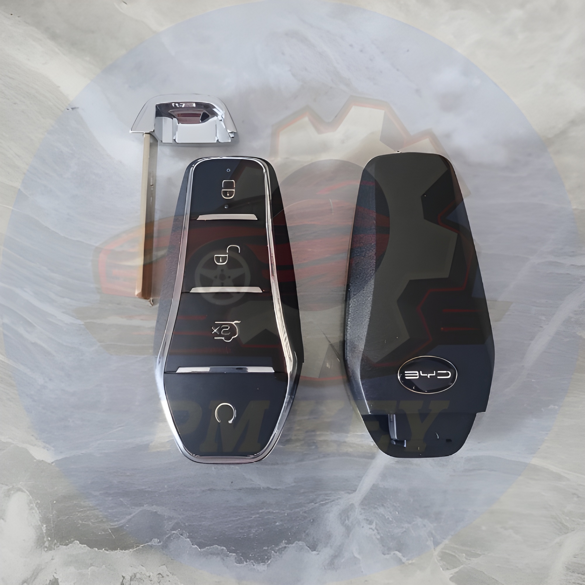กุญแจรีโมทอัจฉริยะสำหรับรถยนต์ BYD รุ่น SEAL, DOLPHIN, ATTO3 ปี 2022 - 2024