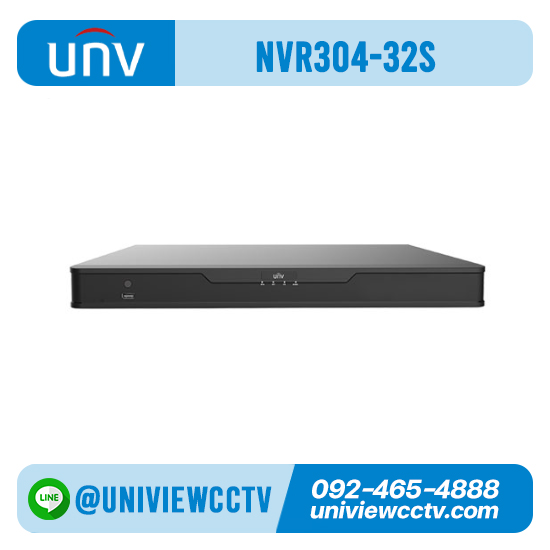เครื่องบันทึก UNIVIEW รุ่นNVR304-16S-P16 จำนวน 16 ช่อง POE