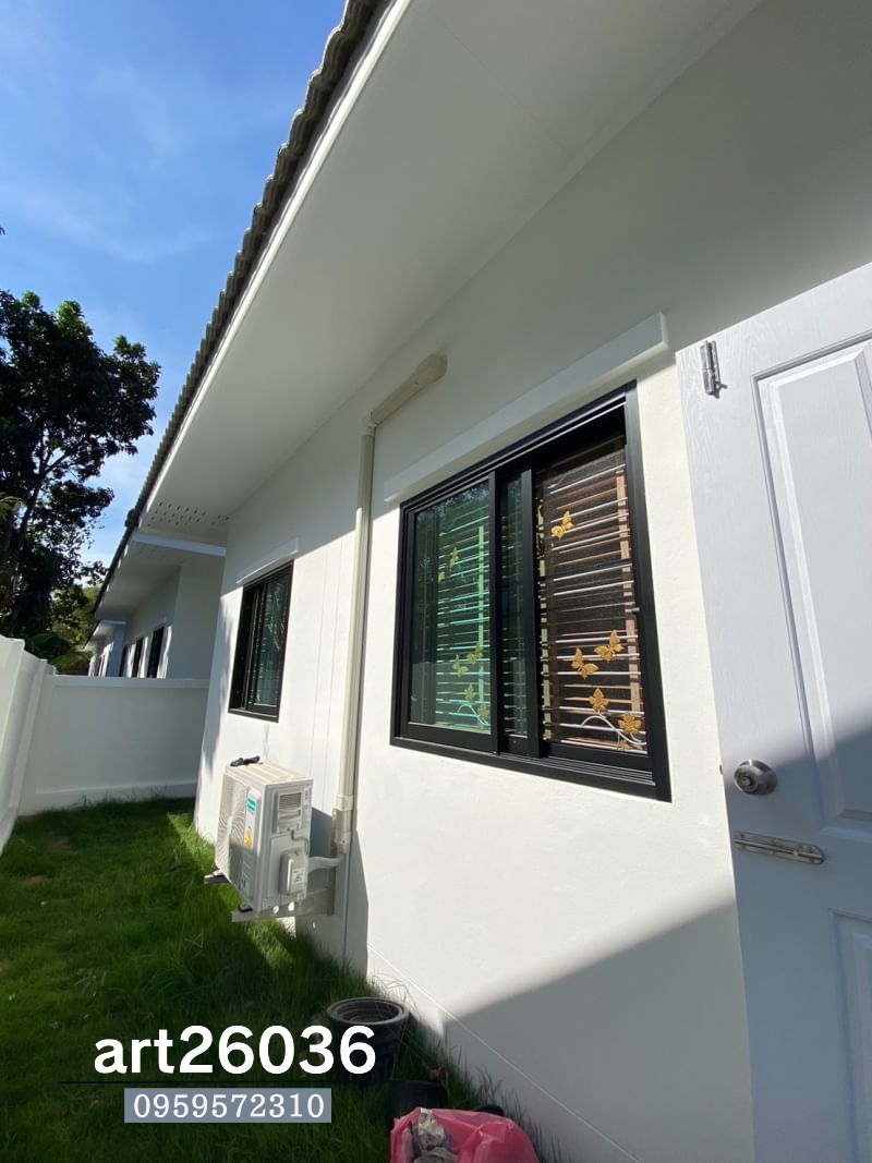 ติดตั้งเหล็กดัดพร้อมมุ้งลวด ประตูบานเปิด-ปิด หน้าต่าง กระจกสองสีบานเลื่อน