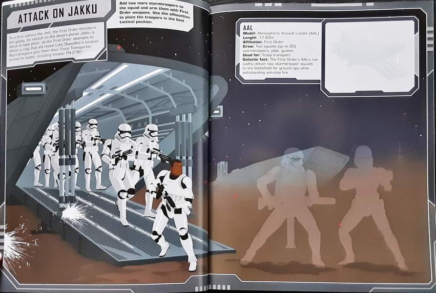 ACTIVITIES BOOK ** ð
ð STAR WARS FINN'S ADVENTURE STICKER BOOK